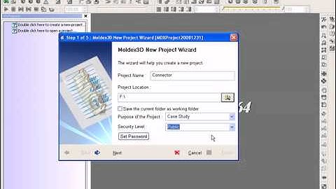 Moldex3D eDesign Demo Animation- Part 2: Create a new Project