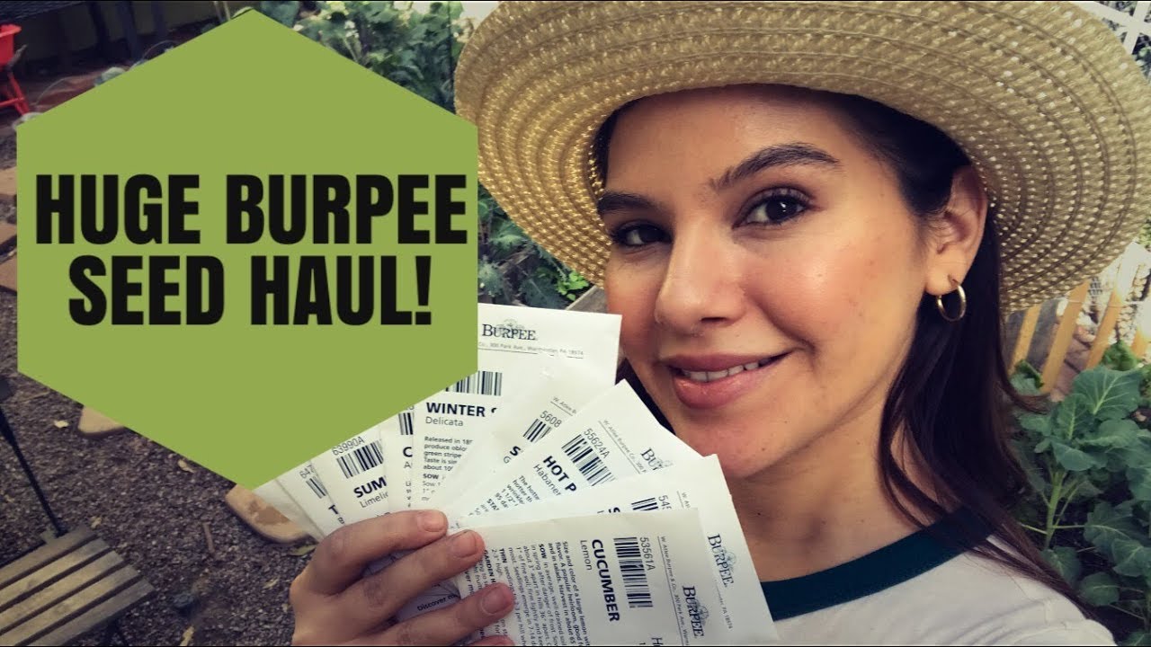 GARDEN HAUL4 HUGE BURPEE ONLINE SEED UNBOXING! YouTube