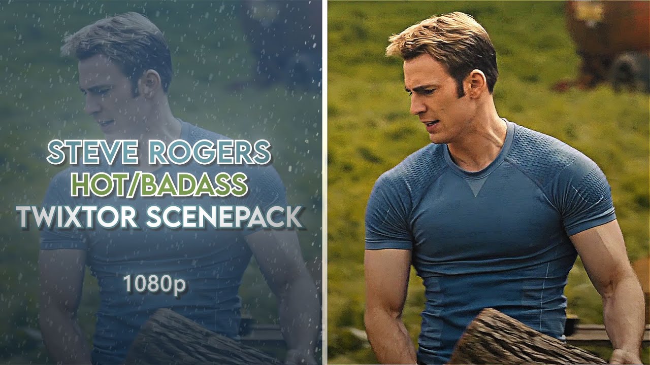 Steve Rogers hot/badass twixtor scenepack (1080p +with coloring)