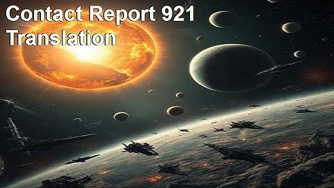 Contact Report 921 Translation