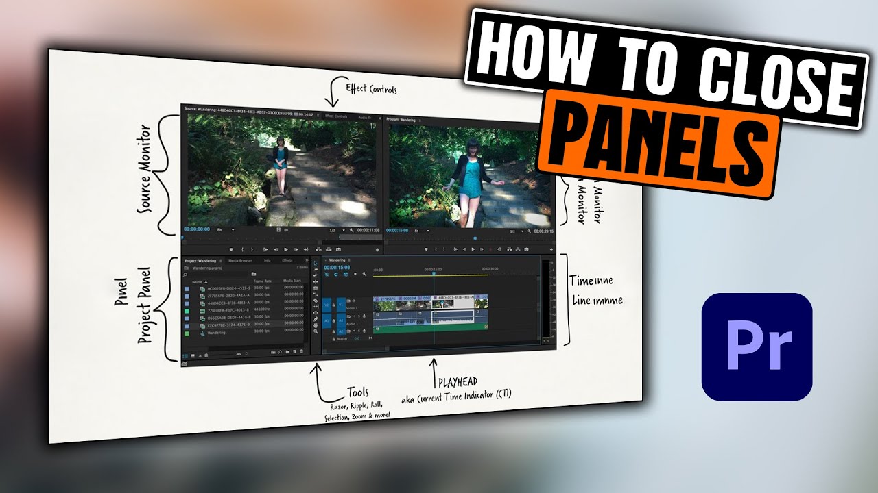 How To Close Panels In Premiere Pro 2025. - YouTube