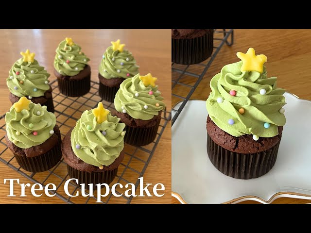 Myaa Sweets様　バッグチャーム　クリスマスツリー　カップケーキ 🎄可愛すぎる！🎄】クリスマスツリーのカップケーキの作り方・レシピ