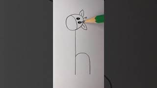تعلم رسم الزرافة بطريقة سهلة