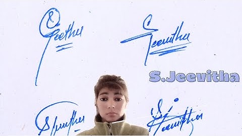 S.jeevitha name signature with arooj