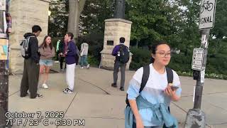 Northwestern University Campus Tour October 7, 2025 Library Walk Around 4k