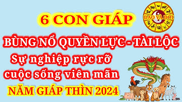 6 con giáp Bùng Nổ Quyền Lực, Tài Lộc trong năm Giáp Thìn 2024, Sự nghiệp rực rỡ, Cuộc sống viên mãn