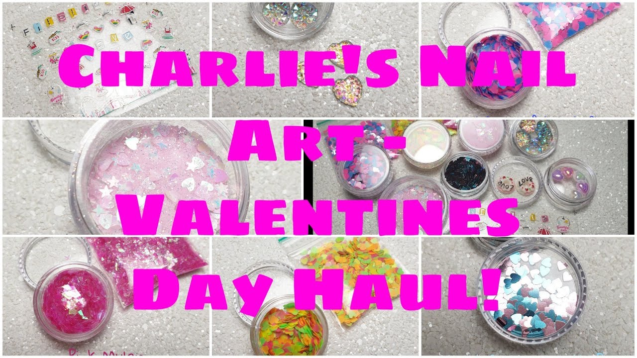 Nail Art Haul Charlie's Nail Art Valentines Day Nail Haul YouTube