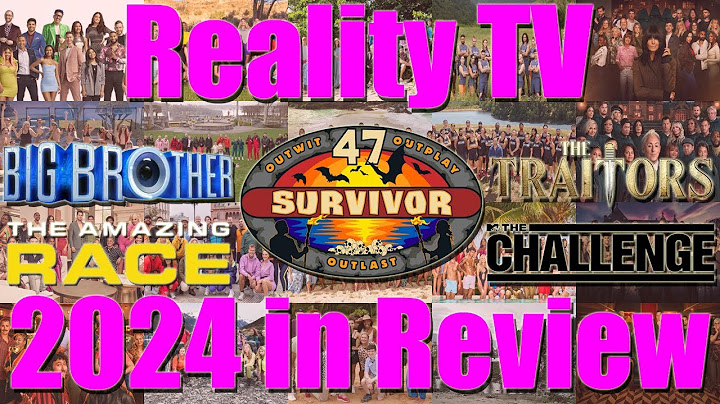 2024 - The Year in Reality TV