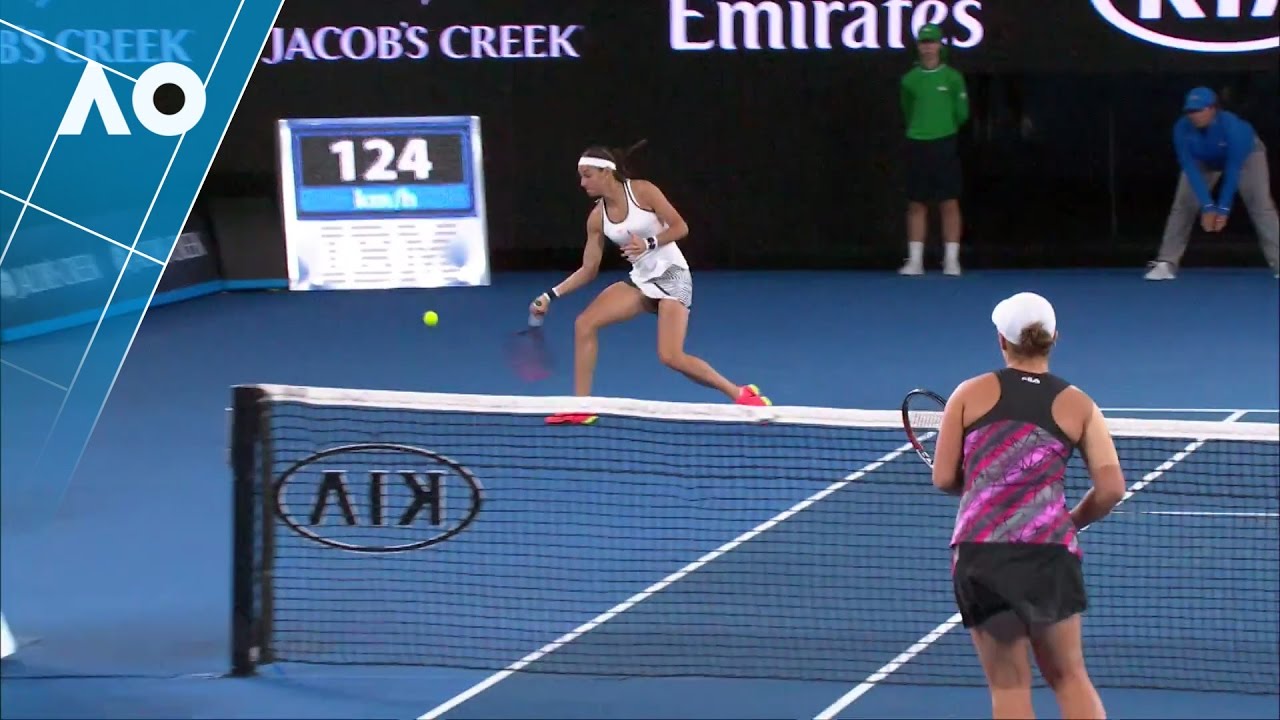 Caroline Garcia's beautiful around-the-net winner | Australian Open 2017 tenniswarehouse
