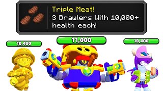 Playing Brawlers With 10,000+ Health UNTIL WE LOSE!