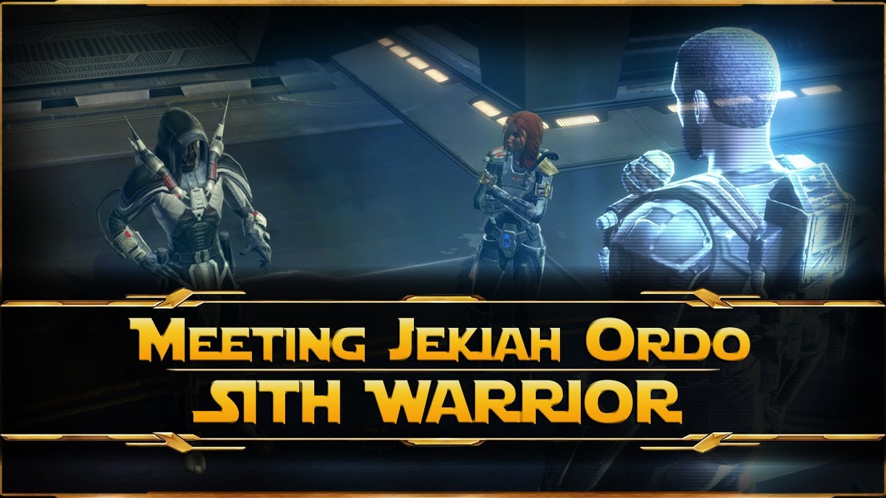SWTOR - Meeting Jakiah Ordo [Sith Warrior - Dark Side Loyalist] - YouTube