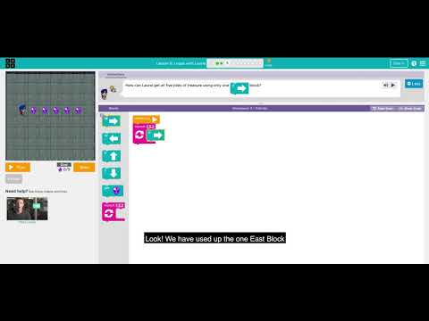 Code.org Pre Reader Express Lesson 8 level 5 - The Collector