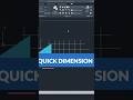 Quick dimensions in autocad #autocad #cadsoftwaretutorial #viral #youtubeshorts