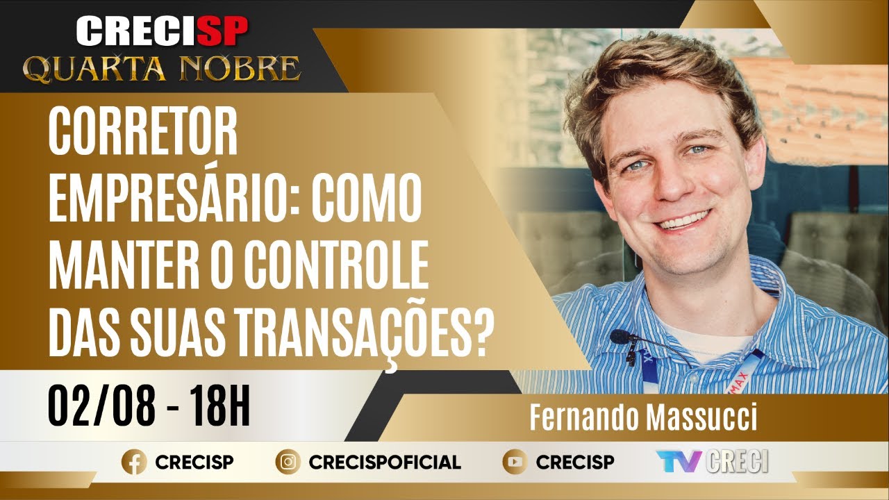 Corretor empresário: como manter o controle das suas transações? - Fernando Massucci