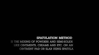 SPATULATION METHOD  (PCTSLAB)
