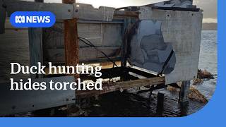 Duck hunting shelters torched in Tasmania | ABC NEWS