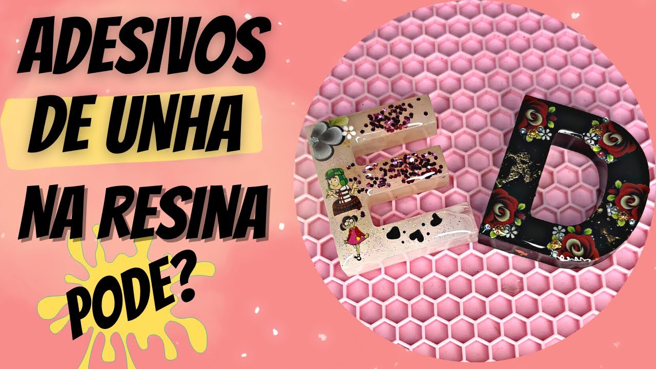COMO FAZER CHAVEIROS COM ADESIVOS DE UNHAS NA RESINA? Será que dá certo? - Fernanda Fernandes
