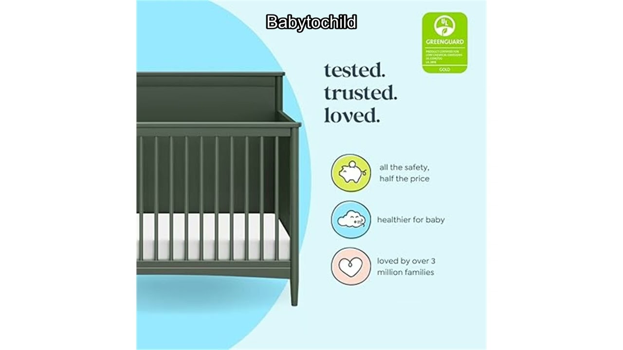 Обзор детской кроватки DaVinci Frem 4-в-1: безопасная, стильная и растёт вместе с вашим малышом.