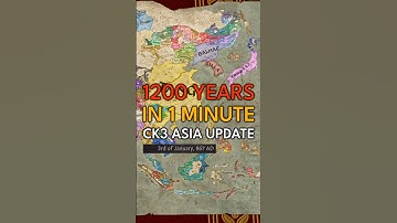 EAST ASIA - 1200 YEARS of CK3 Asia Update in 1 minute - AI Only Timelapse