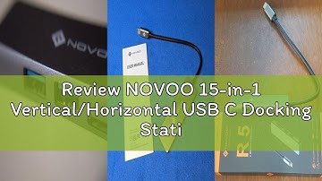 Review NOVOO 15-in-1 Vertical/Horizontal USB C Docking Station Triple Monitor – 8K@30Hz DP, Dual 4K@