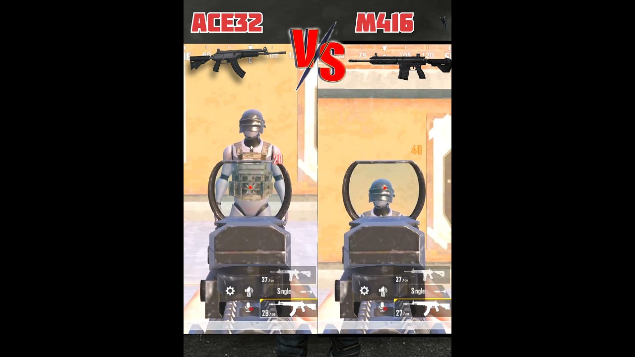 ACE32 vs M416 | Damage Guide 
