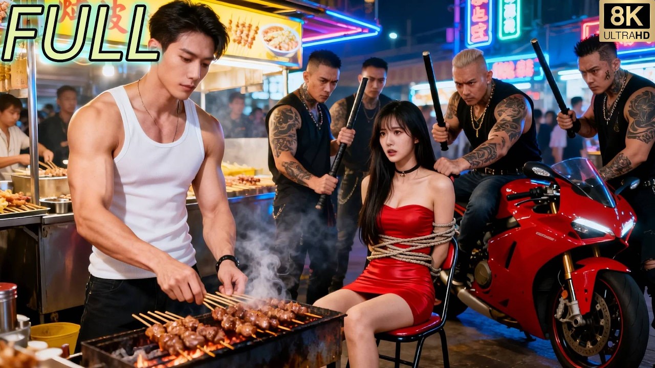 El Vendedor De BBQ Vio A Una Chica Atacada, Era Un Dios De La Guerra Oculto!