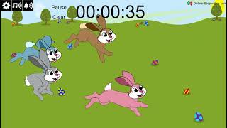 1 minute Easter Bunny Race