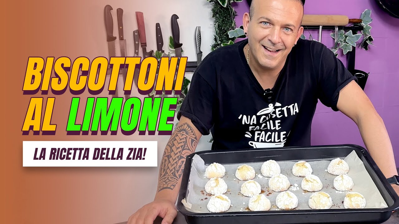 CHE PROFUMO! Fantastici BISCOTTI al LIMONE - La ricetta di mia zia!