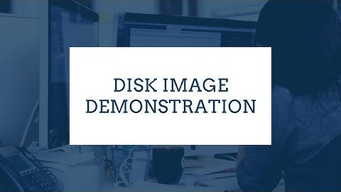 Disk Image Demonstration - Protect Your Data With Backups