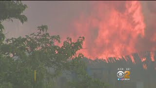 Crews Battle Wildfires Accross Southland
