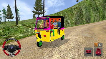 Indian Tuk Tuk Auto Rickshaw Games For Bussid - Offroad Map In Bus Simulator Indonesia Gameplay 😲