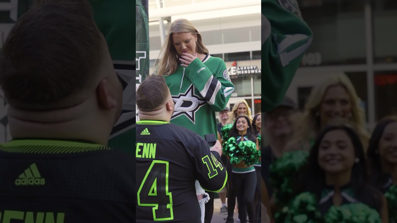 Live Proposal on 360 Photo Booth Dallas Stars Home Opener