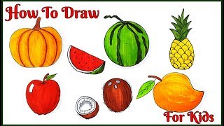 How to Draw Fruits For Kids Part 2