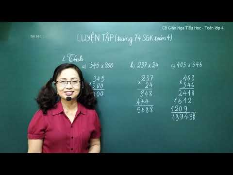 Video Toán lớp 4 : Bài 61C. LUYỆN TẬP (trang 74 SGK toán 4) - youtube