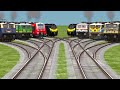 😍 Utkrisht and ICF Trains Passing on Crazy Bumpy Tracks | Indian Train Simulator | train game