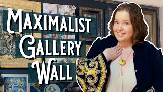 BUILDING A MAXIMALIST GALLERY WALL | My Dark Antique Cluttercore Bedroom Decor