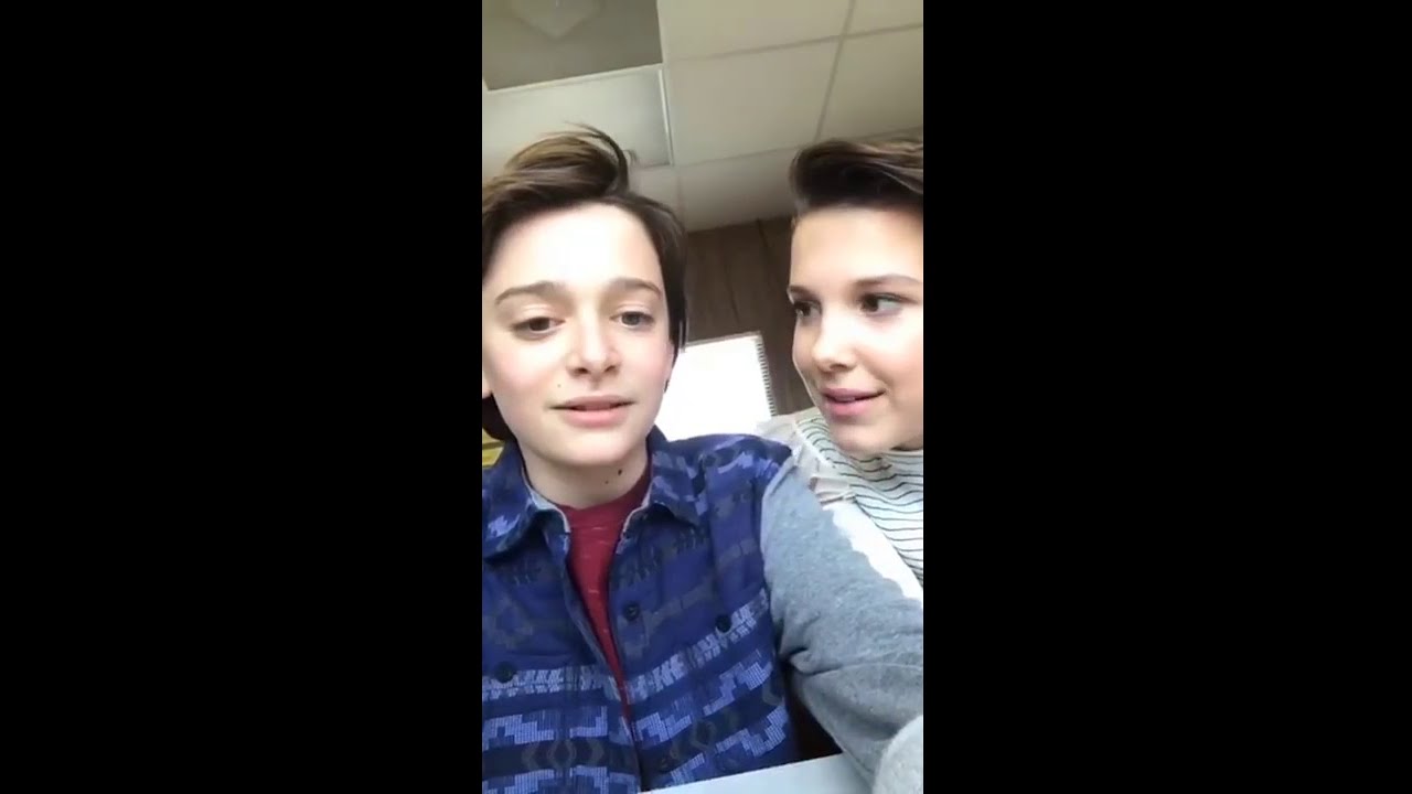 Noah Schnapp Gets Stuck In A Chair Millie Bobby Brown Live 3 20