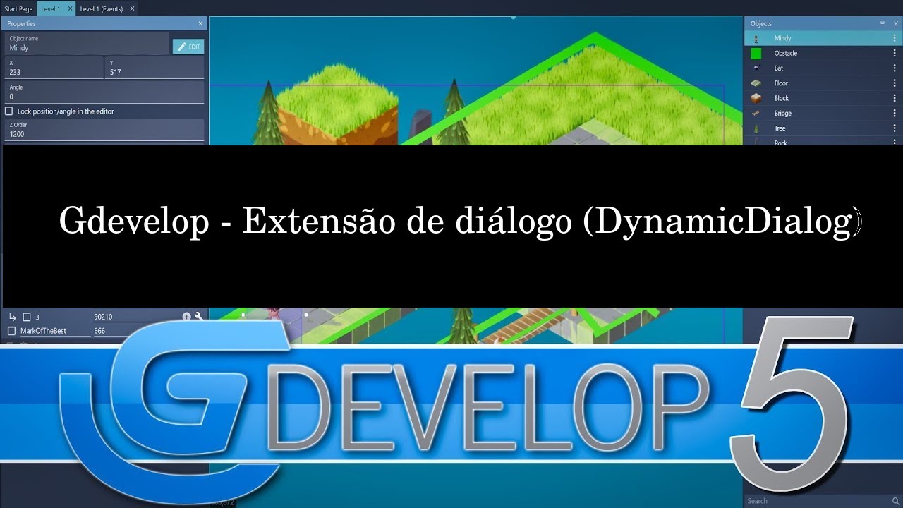 Gdevelop - Uma ótima extensão para diálogos (DynamicDialog) - YouTube