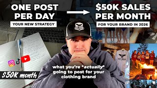 What You’re Going To Post Every Week To Blow Up Your Clothing Brand In 2026