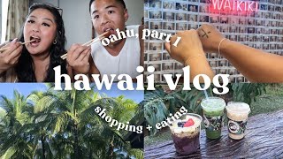 Hawaii Vlog Part 1 | shopping, foodland + mukbangs