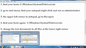How To Edit Hosts File Using Notepad (Windows 7 or vista)