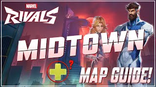Marvel Rivals - Empire of Eternal Night - Midtown Map Guide! Health packs, routes and more!