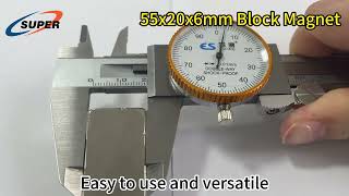 55206mm Nickelplated Neodymium Magnet  Powerful Force