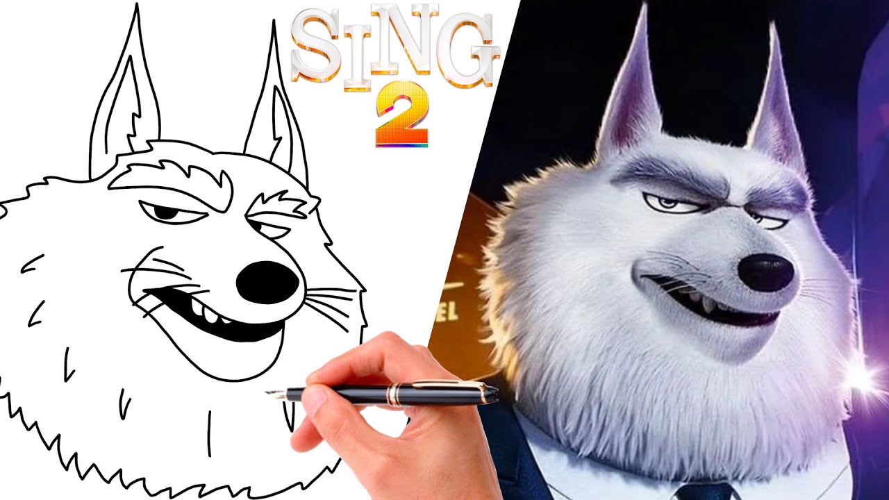 How To Draw JIMMY CRYSTAL from SING 2 SUPER EASY DISNEY DRAWING YouTube