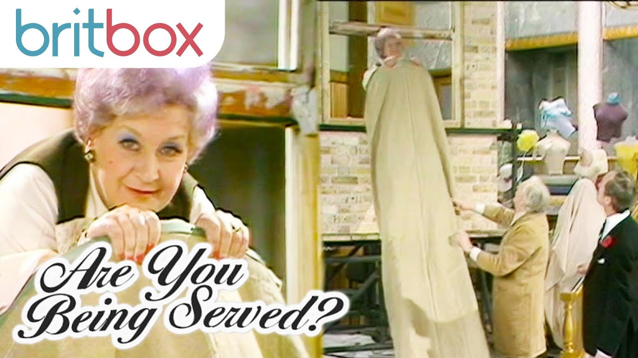 Mrs. Slocombe Gets Stuck in the Emergency Slide | Are You Being Served?