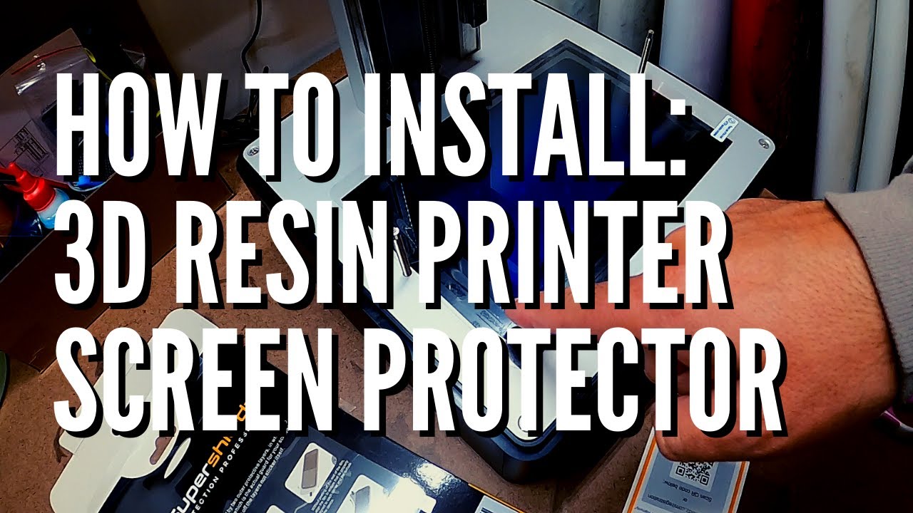How To Install 3D Resin Printer Screen Protector (All Brands) Sonic