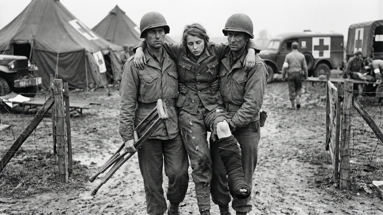 "My Leg Is Rotting" – A 18-Year-Old German POW Girl Arrived On Crutches With Gas Gangrene