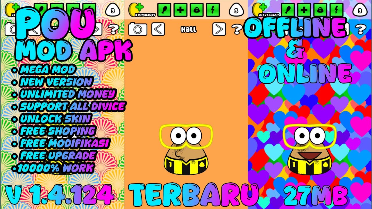 download pou mod apk terbaru 2025 YouTube