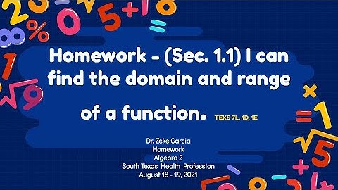 Algebra 2 Section 1.1 Homework Relations and Functions 1.mp4