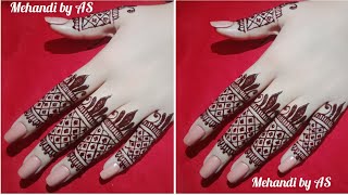 Beautiful Stylish Fingers Mehandi Design || Easy Mehandi Design @Mehndi_by_AS screenshot 2
